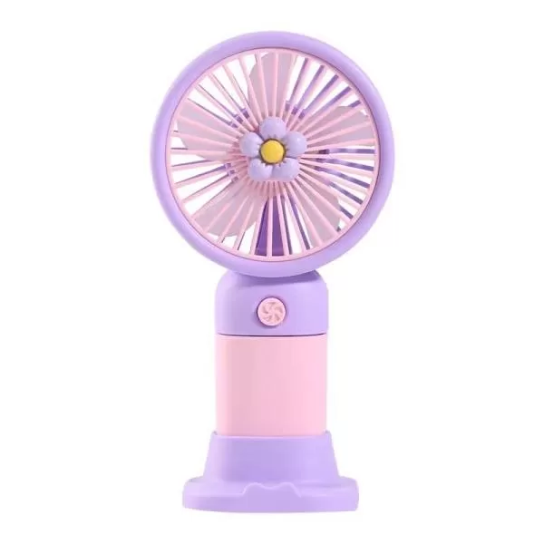Abanico Rosa de Mesa 