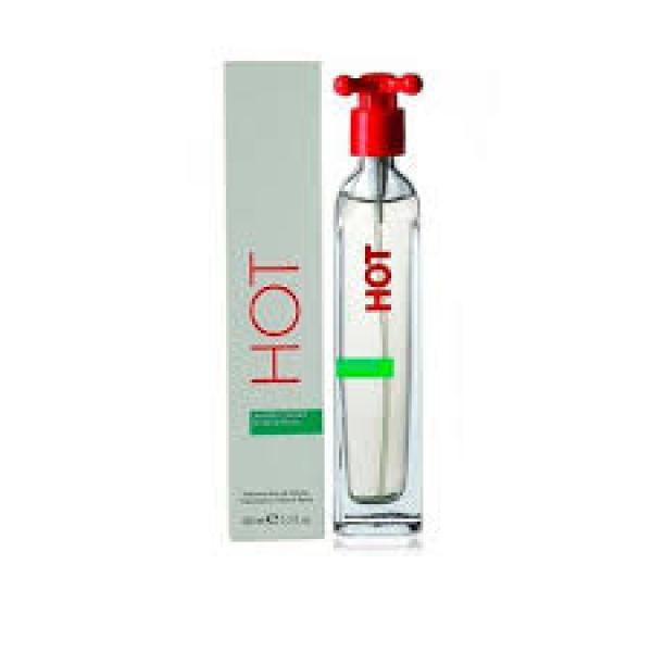 BENETON HOT WOMEN 3.4 OZ. EDT SP CLEAR BOX